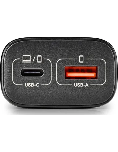 NGS ERA 45W Black: cargador GaN 45W USB-C/A para viaje