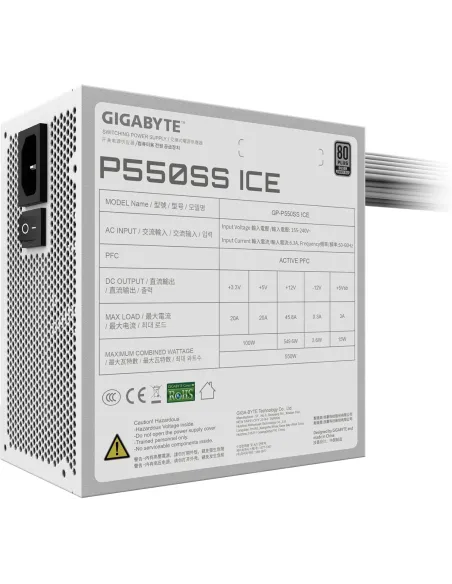 Fuente de Alimentación Gigabyte P550SS ICE 80 PLUS Silver