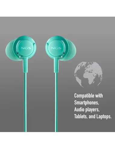 Auriculares Intrauditivos NGS Cross Drift Mint