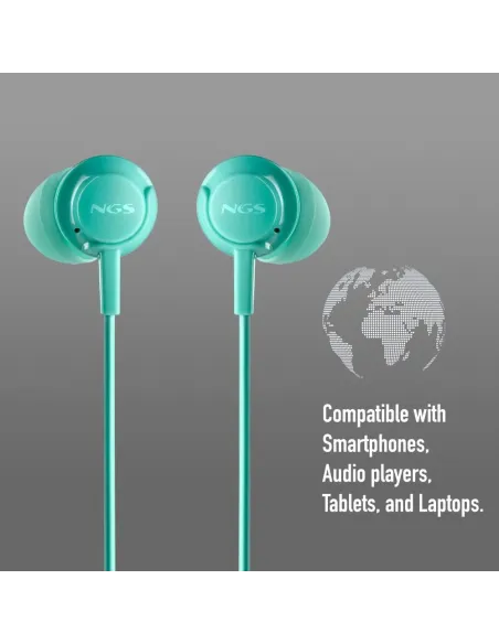 Auriculares Intrauditivos NGS Cross Drift Mint