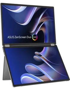 ASUS ZenScreen Duo OLED MQ149CD 14? 1920x1200 OLED 1ms Plata Panel Brillante Dual Screen
