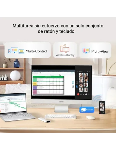 ASUS ZenScreen Smart MS27UC 27" LED IPS UltraHD 4K Altavoces Altura Ajustable Google TV USB-C