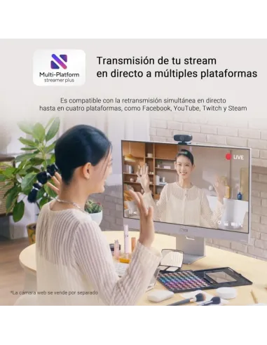 ASUS ZenScreen Smart MS27UC 27" LED IPS UltraHD 4K Altavoces Altura Ajustable Google TV USB-C