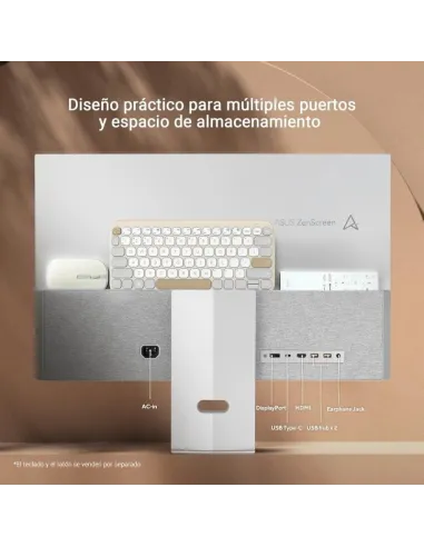 ASUS ZenScreen Smart MS27UC 27" LED IPS UltraHD 4K Altavoces Altura Ajustable Google TV USB-C