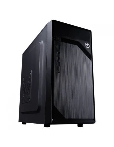 HIDITEC Q2 PRO PSU Mini Torre Micro ATX con Fuente de Alimentación 500W USB 3.0 Negra