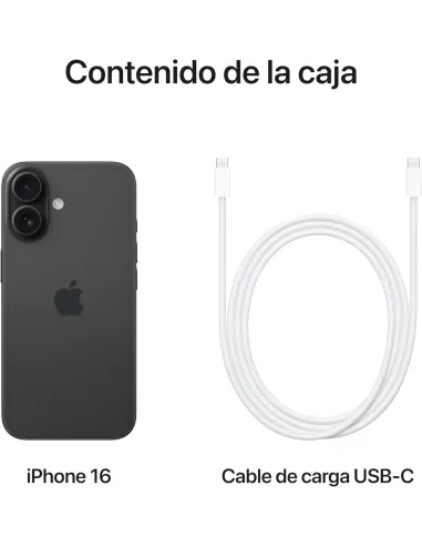 Smartphone Apple iPhone 16 512GB Negro