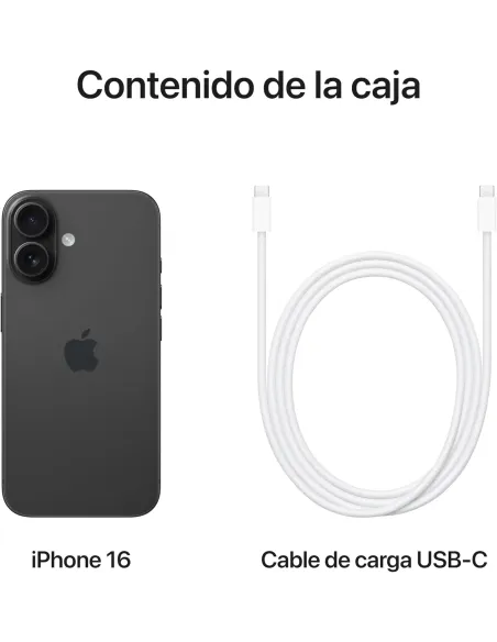 Smartphone Apple iPhone 16 512GB Negro
