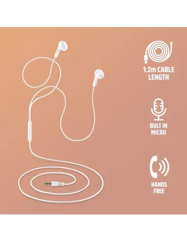 NGS CROSS FLIP WHITE – Auriculares in-ear jack 3,5 mm