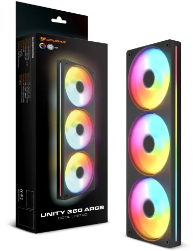 Ventiladores Cougar UNITY 360 ARGB Negro