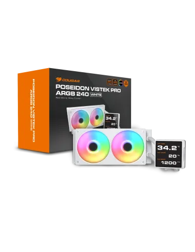 Cougar Poseidon Vistek PRO aRGB 240 Blanco