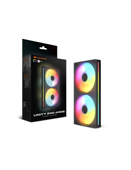 Ventiladores Cougar UNITY 240 ARGB Negro