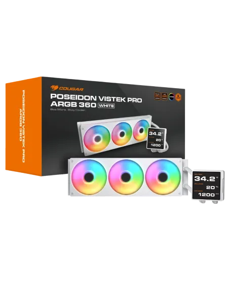 Cougar Poseidon Vistek PRO aRGB 360 Blanco
