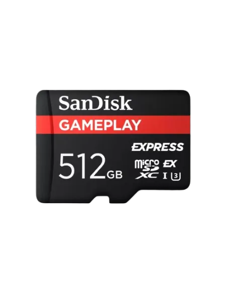 SanDisk GamePlay microSD Express 512GB Hasta 880 MB/s en color Negro