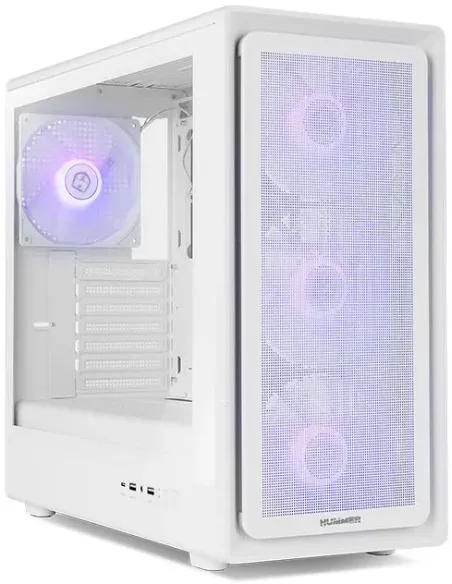 NOX Hummer AERO White Semitorre Hyperflow ARGB