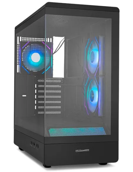 Nox Hummer Signal Negra aRGB ATX/Micro ATX Cristal Templado USB 3.0