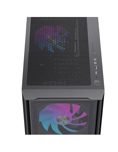 Einarex Pulse PM150 RGB EXCS-PM-150R-B Cristal Templado USB 3.2 Negro