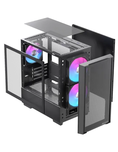 Einarex Pulse PM150 RGB EXCS-PM-150R-B Cristal Templado USB 3.2 Negro
