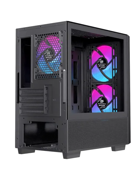 Einarex Pulse PM150 RGB EXCS-PM-150R-B Cristal Templado USB 3.2 Negro