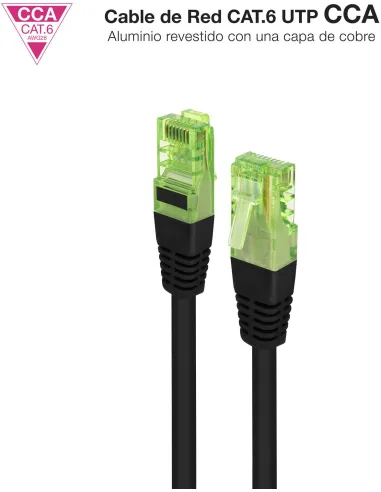 Cable de red Nanocable 10.20.1403-BK
