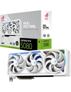 Asus Geforce RTX 5080 ROG Astral White OC Edition 16GB DDR7 DLSS4 Reflex 2 RTX AI