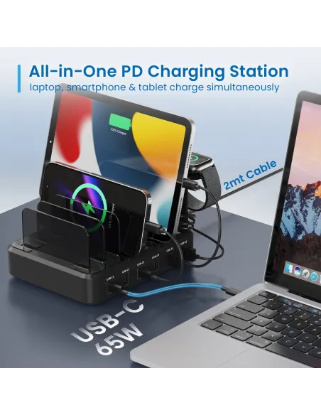 Estación de Carga de Acoplamiento Ewent EW1335