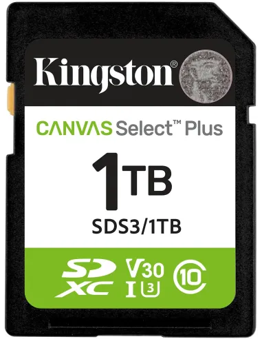 Kingston Canvas Select Plus 1TB SDXC Gen3 150 MB/s C10 UHS-I U3 V30