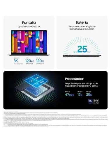 Portátil Samsung Galaxy Book5 Pro NP944XHA-KG3ES
