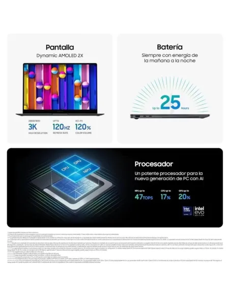 Portátil Samsung Galaxy Book5 Pro NP944XHA-KG3ES
