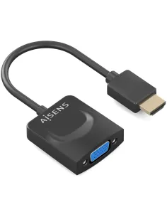 Aisens A122-0947 Conversor HDMI a SVGA, HDMI A/M-SVGA/H, Negro, 15cm-ADAP63698