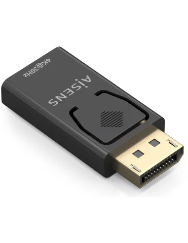 Aisens A125-0949 Conversor DISPLAYPORT a HDMI 4K30HZ, DP/M-HDMI/H, Negro