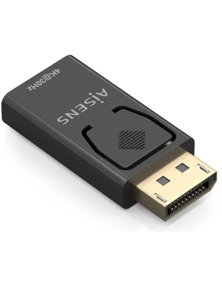 Aisens A125-0949 Conversor DISPLAYPORT a HDMI 4K30HZ, DP/M-HDMI/H, Negro