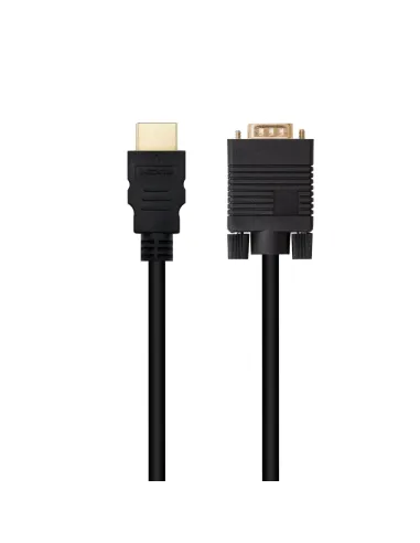 Nanocable 10.15.4602 Cable Conversor HDMI a VGA, 1.8 m, Negro