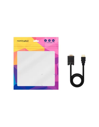 Cable conversor VGA a HDMI 1.8 m – Nanocable 10.15.4602
