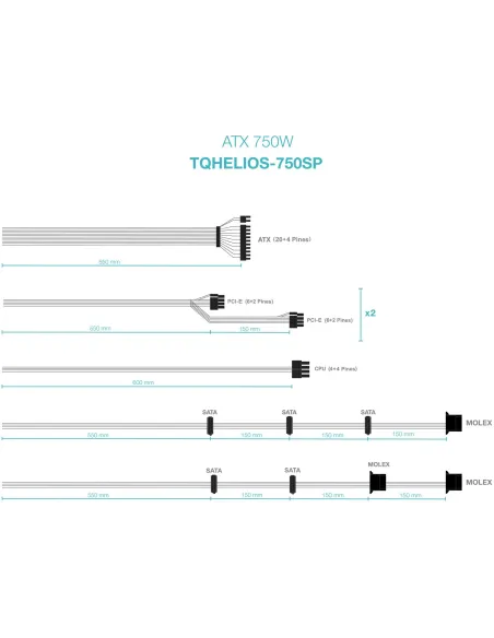 TooQ TQHELIOS-750SP 750W 80 Plus Bronze
