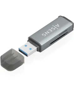 Aisens ASCR-2A09-GR USB-A SD MicroSD MMC Gris-LECT63693