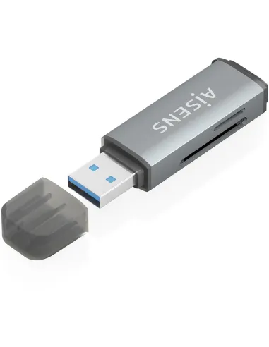 Aisens ASCR-2A09-GR USB-A SD MicroSD MMC Gris