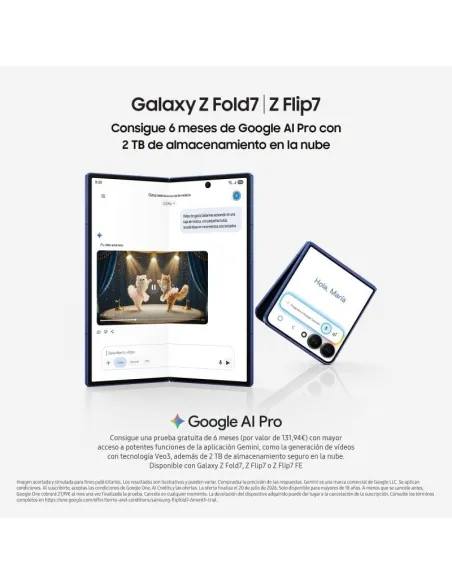Smartphone Samsung Galaxy Z Flip7 FE 5G 8/256GB Negro