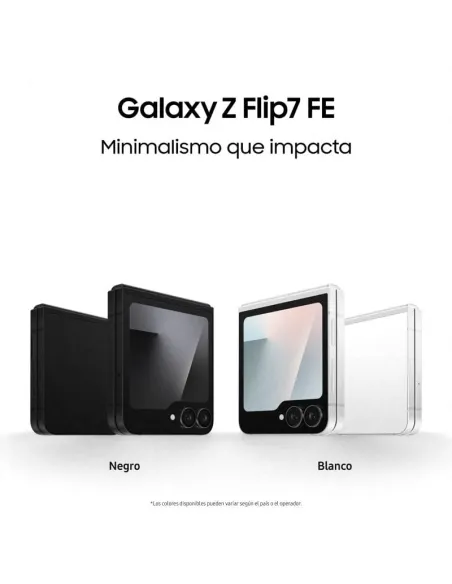 Smartphone Samsung Galaxy Z Flip7 FE 5G 8/256GB Negro