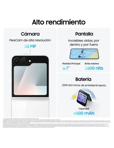 Smartphone Samsung Galaxy Z Flip7 FE 5G 8/256GB Negro