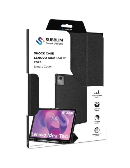 Funda para Tablet Lenovo Idea Tab 11 Subblim Shock Case Negra