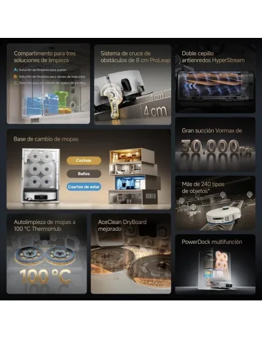 Robot aspirador Dreame Matrix10 Ultra con base inteligente