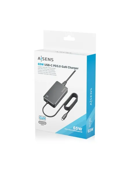 Cargador de Portátil Aisens ASCH-1PD65D068-BK