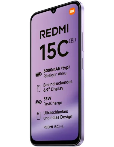 Smartphone Xiaomi Redmi 15C 5G 4/128GB Purpura