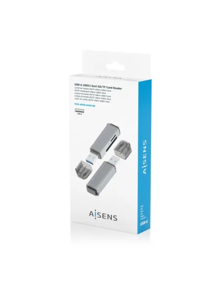 Lector de tarjetas Aisens ASCR-2A09-GR