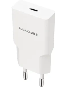 Nanocable 10.10.2024 Cargador USB-C/PD 25W, Blanco-ADAP63830