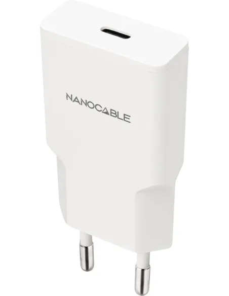 Nanocable 10.10.2024 Cargador USB-C/PD 25W, Blanco