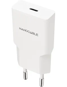 Nanocable 10.10.2027 Cargador 30W USB-C/PD, Blanco-ADAP63833