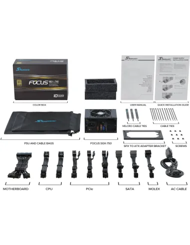 Fuente de Alimentación Seasonic FOCUS SGX-750 (2021) 750W