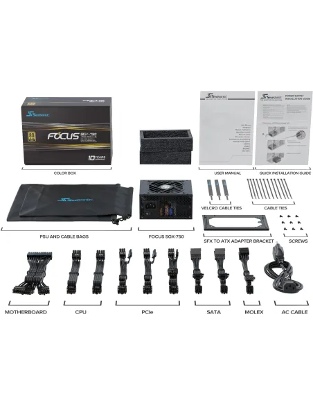 Fuente de Alimentación Seasonic FOCUS SGX-750 (2021) 750W