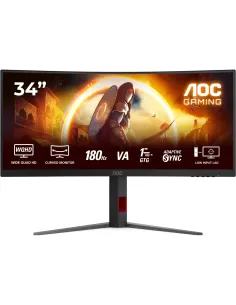 AOC G4 CU34G4 34" UltraWide Curvo WQHD 180Hz HDR10 Fast VA 1ms Negro